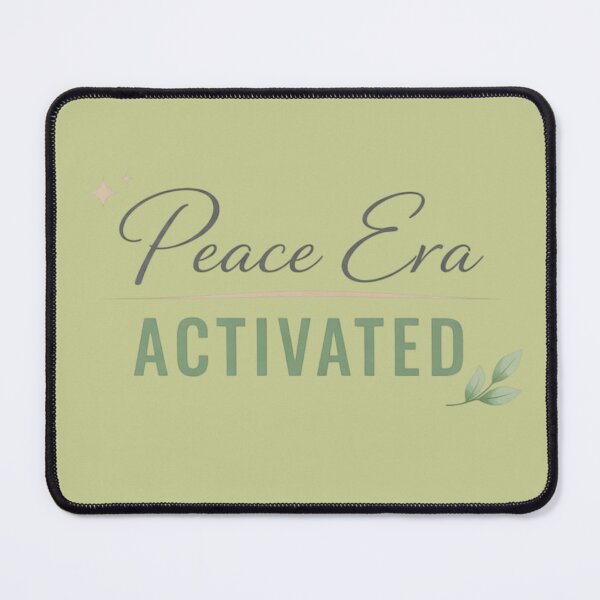 Item preview, Peace Era Activated Minimalist Aesthetic Quote Design | Calm Mind Self Love Typography designed and sold by Sanika arts .