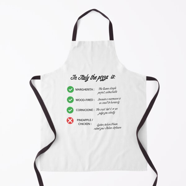 Item preview, Funny Italian Pizza Rules Checklist - Anti Pineapple Joke designed and sold by TheItaliandilemma.