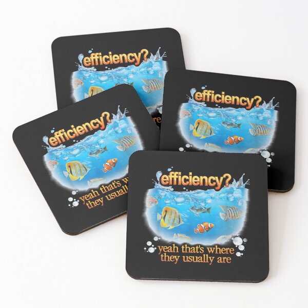 Item preview, Funny Efficiency Fish Tank Aquarium Humor Sarcastic Office Work Pun Gift designed and sold by Serene woods.