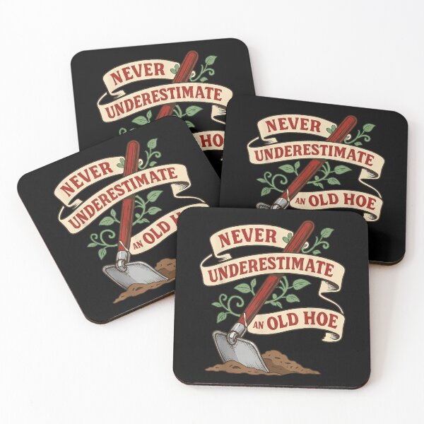 Item preview, Funny Gardening Quote Never Underestimate An Old Hoe Vintage Garden Tool designed and sold by Serene woods.