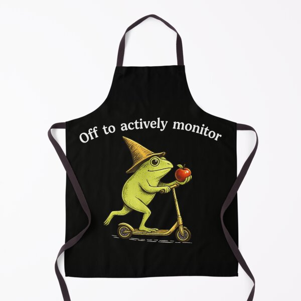Item preview, Funny Frog On Scooter Wizard Hat Off To Actively Monitor Quote designed and sold by Serene woods.