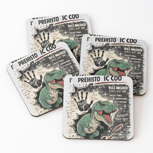 Item preview, Prehistoric Cool Dinosaur T-Shirts – Funny Rebel Graphic designed and sold by KDesignCrafts.