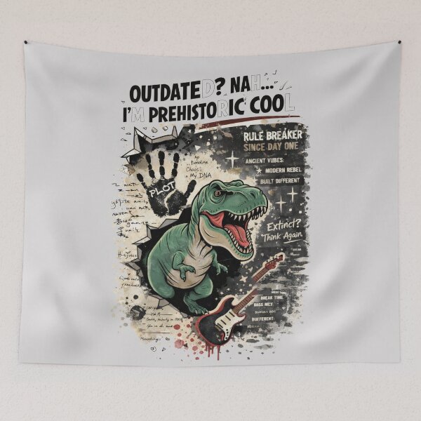 Item preview, Prehistoric Cool Dinosaur T-Shirts – Funny Rebel Graphic designed and sold by KDesignCrafts.