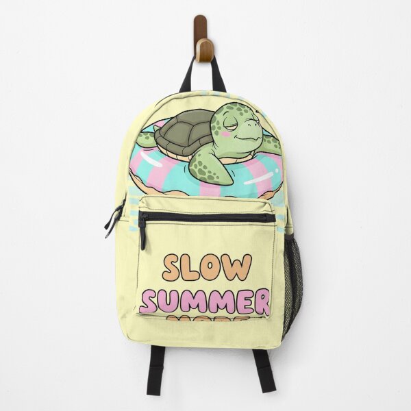 Item preview, Slow Summer Mode – Cute Turtle Floating Design designed and sold by Sea Gem.