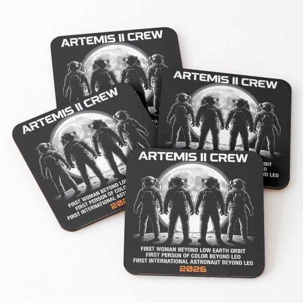 Item preview, Artemis II Crew 2026 Moon Mission Space Exploration NASA Astronaut Gear designed and sold by Serene woods.
