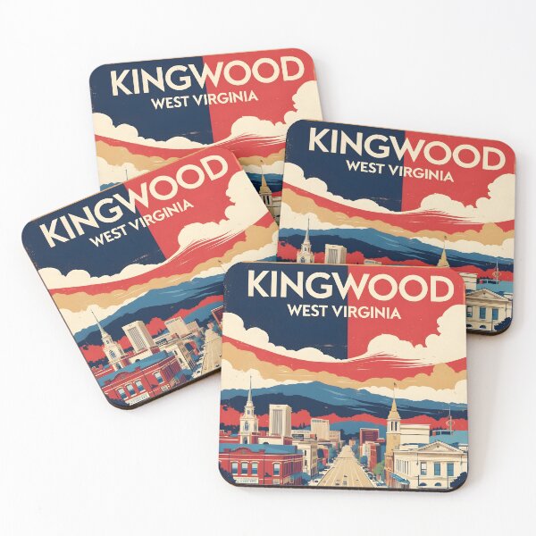 Item preview, Kingwood West Virginia 1950s USA Vintage Travel Tourism designed and sold by TravelersGems.