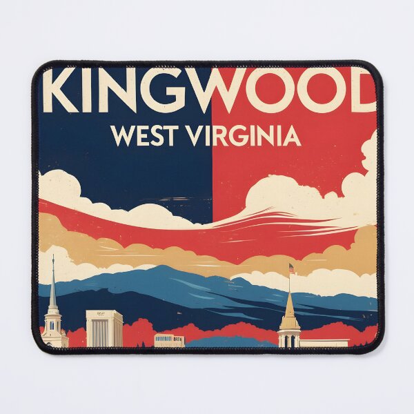 Item preview, Kingwood West Virginia 1950s USA Vintage Travel Tourism designed and sold by TravelersGems.