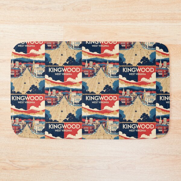 Item preview, Kingwood West Virginia 1950s USA Vintage Travel Tourism designed and sold by TravelersGems.
