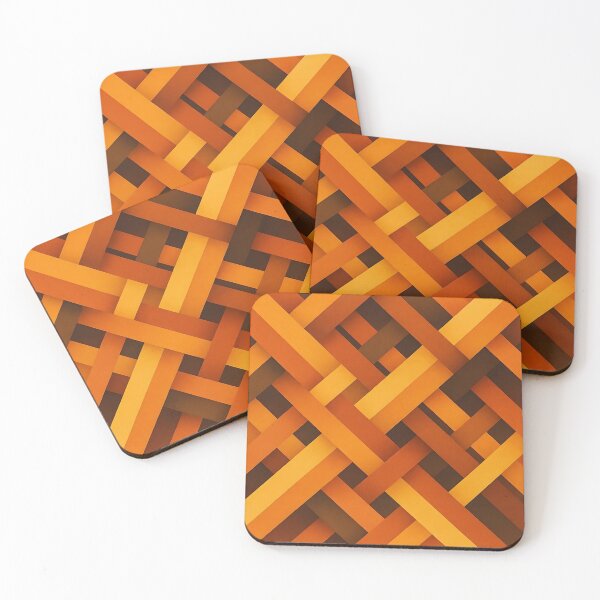Item preview, Orange Woven Abstract Pattern designed and sold by sks-ai-artist.