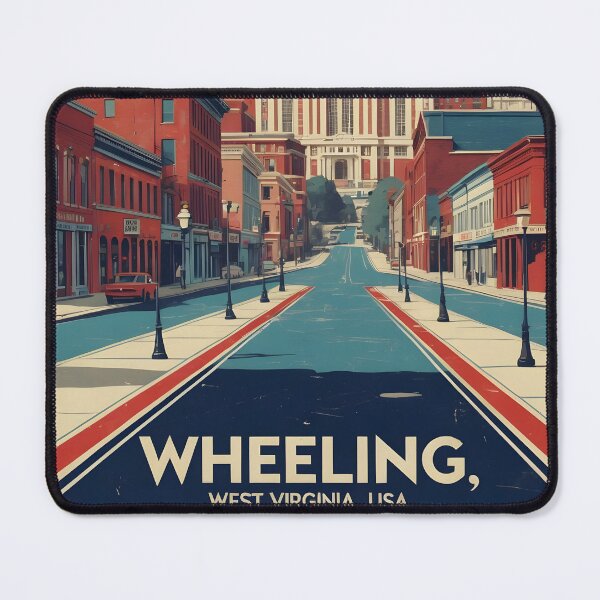 Item preview, Wheeling West Virginia 1950s USA Vintage Travel Tourism designed and sold by TravelersGems.