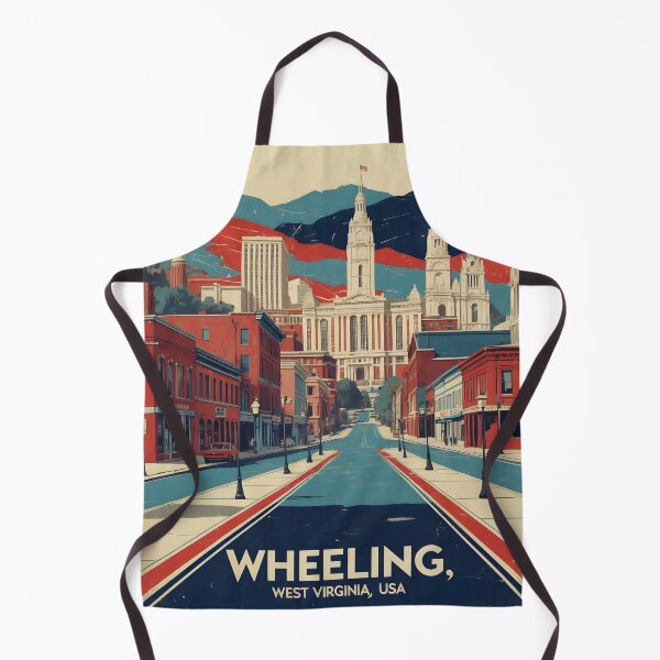 Item preview, Wheeling West Virginia 1950s USA Vintage Travel Tourism designed and sold by TravelersGems.