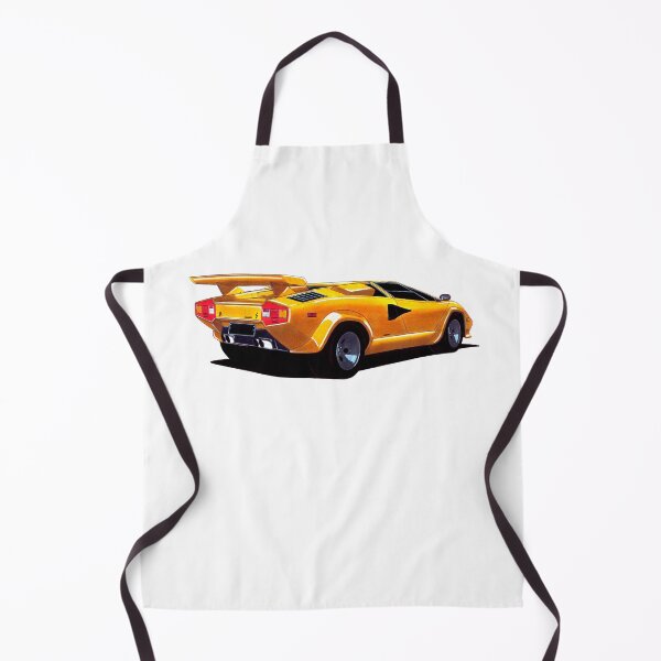 Item preview, Exclusive drawing legendary italian super car yellow Countach 5000QV 5.2L V12 engine designed and sold by Cars23.
