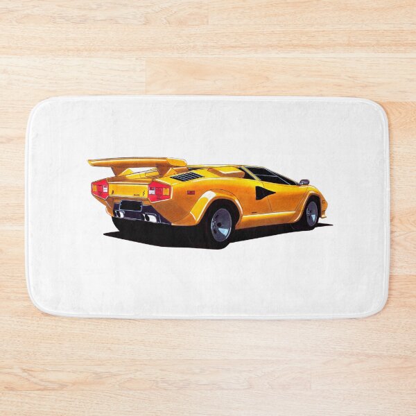 Item preview, Exclusive drawing legendary italian super car yellow Countach 5000QV 5.2L V12 engine designed and sold by Cars23.