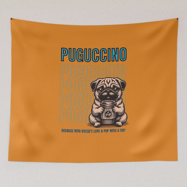 Item preview, Puguccino -  Blue Edition designed and sold by Teacuppupdesign.