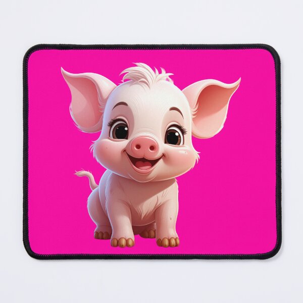 Item preview, Cute Baby Pig – Adorable Happy Piglet Cartoon designed and sold by TripleMoonCrafts.