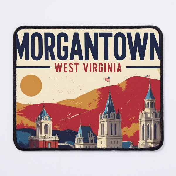 Item preview, Morgantown West Virginia 1950s USA Vintage Travel Tourism designed and sold by TravelersGems.