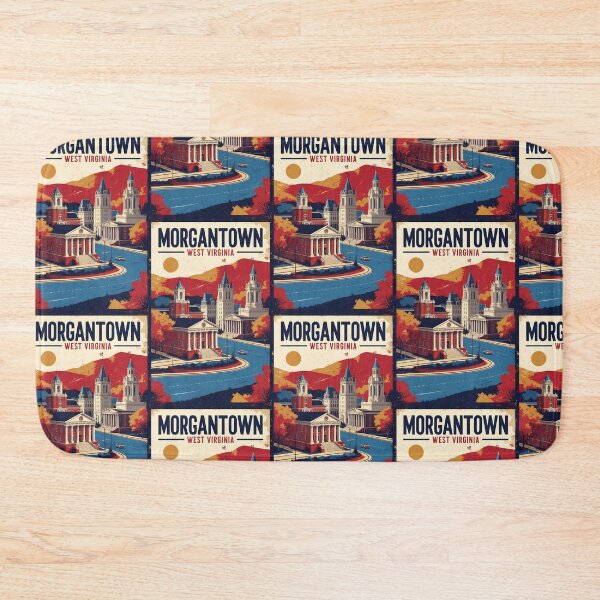 Item preview, Morgantown West Virginia 1950s USA Vintage Travel Tourism designed and sold by TravelersGems.