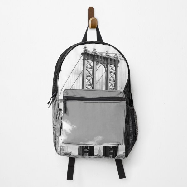 Item preview, Down under the Brooklyn Bridge, Columbia Heights, East River, Brooklyn, New York black and white photograph designed and sold by Astrid Arkhangelsky.
