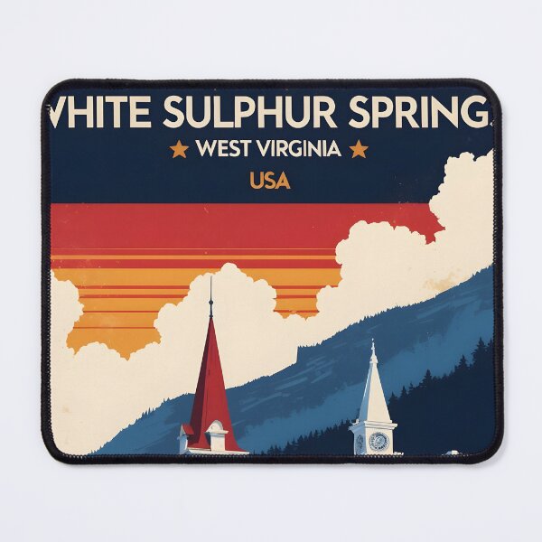 Item preview, White Sulphur Springs West Virginia 1950s USA Vintage Travel Tourism designed and sold by TravelersGems.