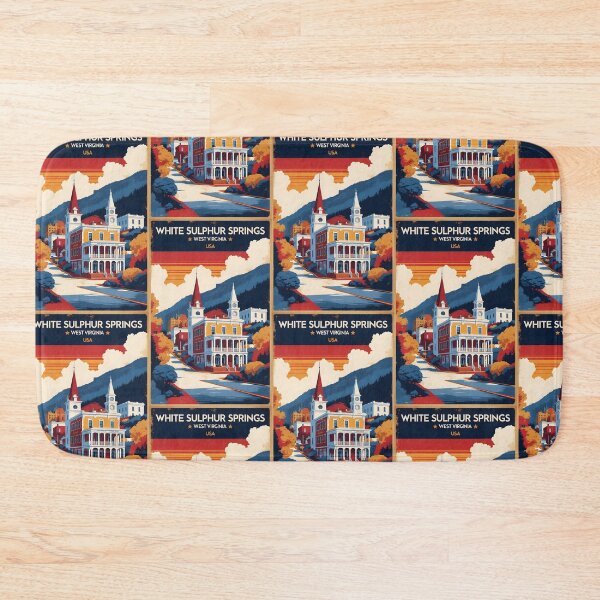 Item preview, White Sulphur Springs West Virginia 1950s USA Vintage Travel Tourism designed and sold by TravelersGems.