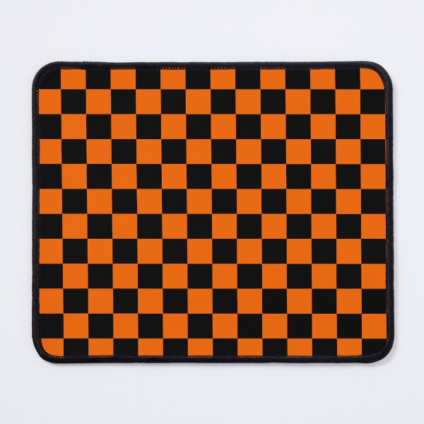 Item preview, Orange and Black Chequered Pattern designed and sold by Jeallan Designs.
