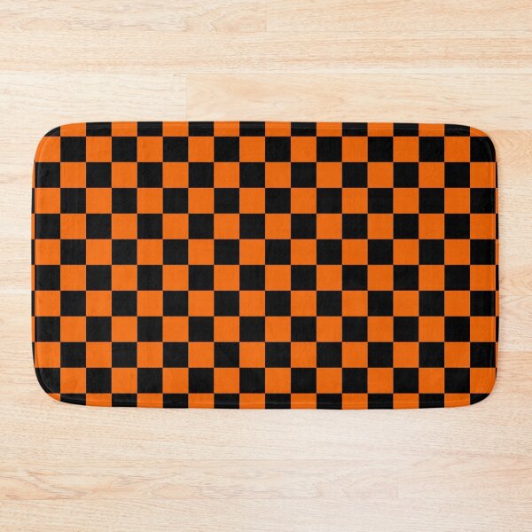 Item preview, Orange and Black Chequered Pattern designed and sold by Jeallan Designs.