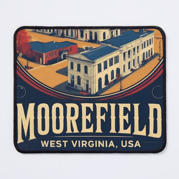 Item preview, Moorefield West Virginia 1950s USA Vintage Travel Tourism designed and sold by TravelersGems.