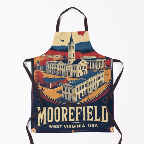 Item preview, Moorefield West Virginia 1950s USA Vintage Travel Tourism designed and sold by TravelersGems.