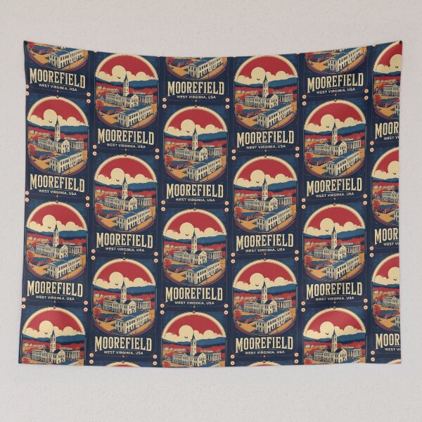 Item preview, Moorefield West Virginia 1950s USA Vintage Travel Tourism designed and sold by TravelersGems.