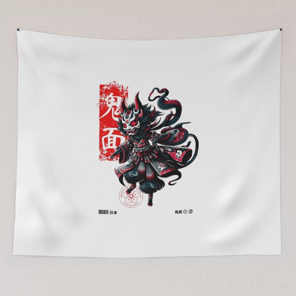 Item preview, Oni Demon Chochin Lantern Fire Spirit Folklore Mythology designed and sold by stylboutique.