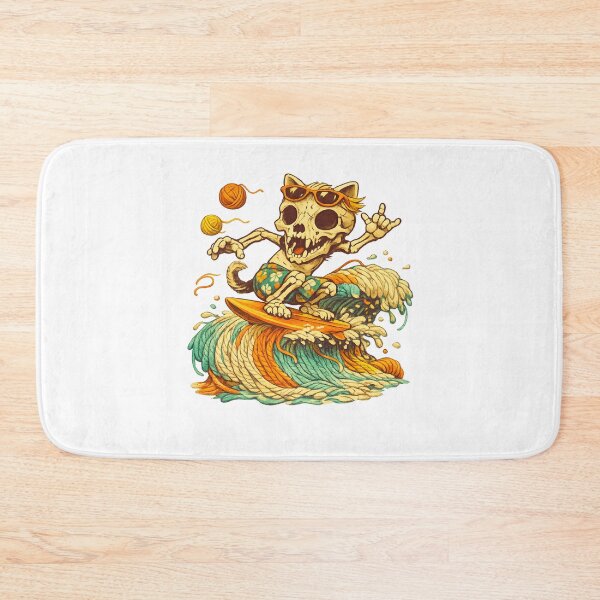 Item preview, Cat Skull Yarn Surfer designed and sold by LuveraxArt.