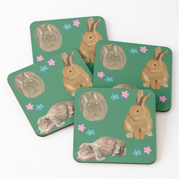 Item preview, Bunnies and Forget-me-nots designed and sold by mythicartist.