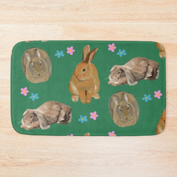 Item preview, Bunnies and Forget-me-nots designed and sold by mythicartist.