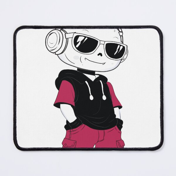 Item preview, Cool Moon Guy with Headphones and Sunglasses designed and sold by MaehwaBloom.