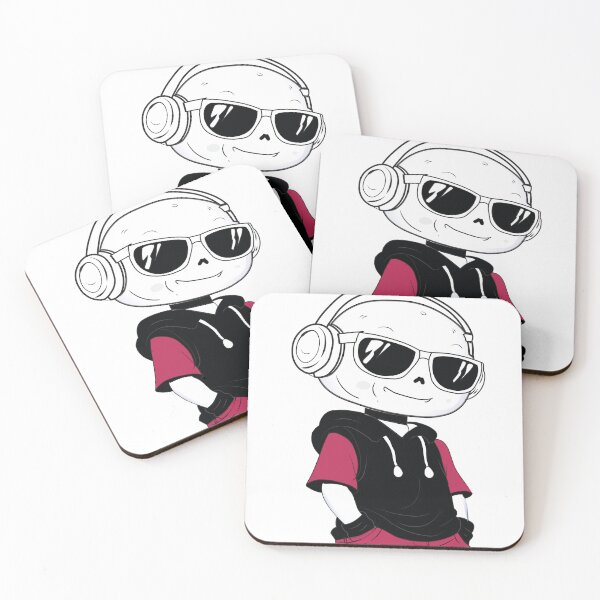 Item preview, Cool Moon Guy with Headphones and Sunglasses designed and sold by MaehwaBloom.