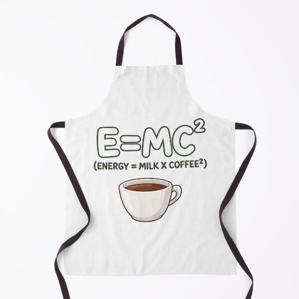 Item preview, E=MC² Energy Equals Milk x Coffee² Funny Physics designed and sold by TshirtsOnline-.