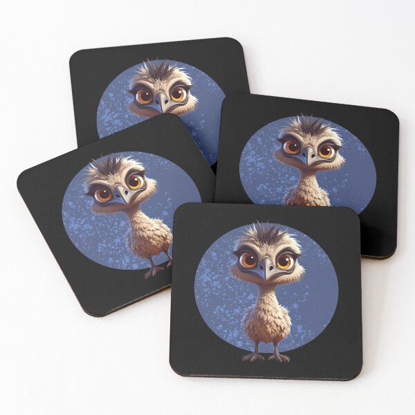 Item preview, Grumpy Emu – Funny Sassy Emu Bird Cartoon Art designed and sold by TripleMoonCrafts.
