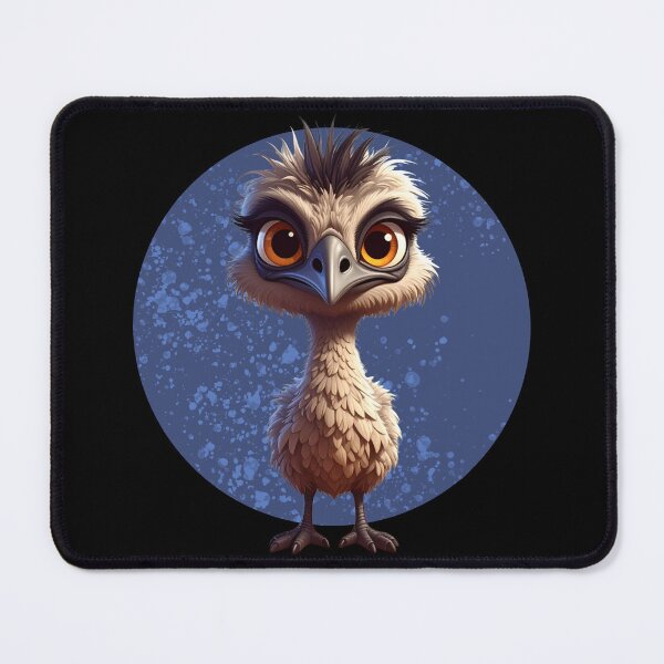 Item preview, Grumpy Emu – Funny Sassy Emu Bird Cartoon Art designed and sold by TripleMoonCrafts.