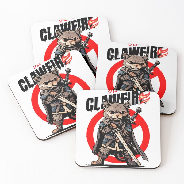 Item preview, Clawfire Cat Samurai Warrior with Swords  designed and sold by Comiccraze Tees.