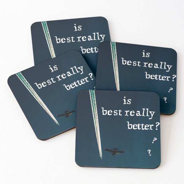Item preview, Is Best Really Better Sky Photo Existential Art Print designed and sold by madgfx.