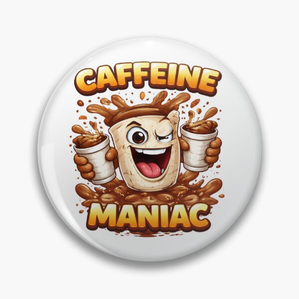 Item preview, Caffeine Maniac – Cartoon Coffee Chaos designed and sold by AndrewYoko.