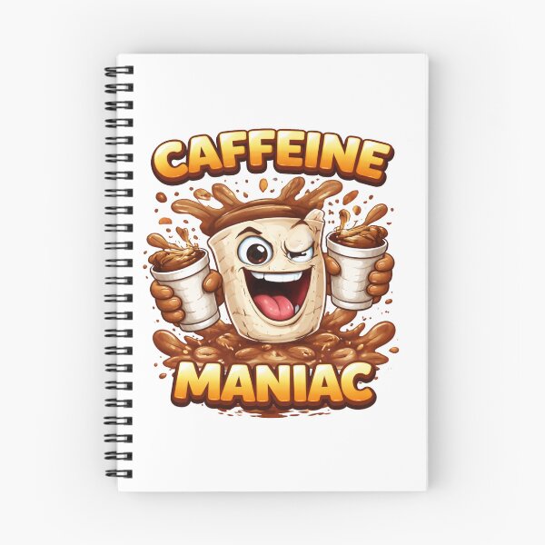 Item preview, Caffeine Maniac – Cartoon Coffee Chaos designed and sold by AndrewYoko.