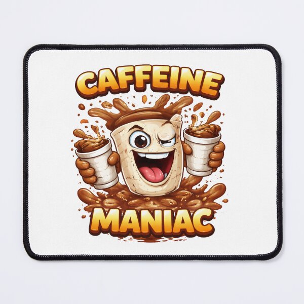 Item preview, Caffeine Maniac – Cartoon Coffee Chaos designed and sold by AndrewYoko.