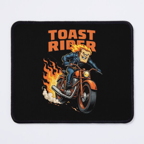 Item preview, Toast Rider - Flaming Bread Biker Motorcycle designed and sold by TshirtsOnline-.