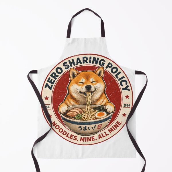 Item preview, Shiba Inu Ramen Meme | Zero Sharing Policy | Funny Dog Noodle Design designed and sold by FrenchieFever.