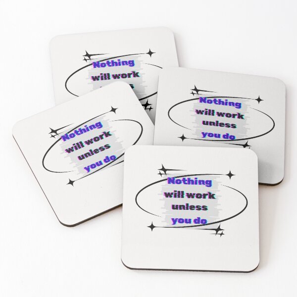 Item preview, Nothing Will Work Unless You Do - Y2K Aesthetic Quote designed and sold by The Daily Progress.