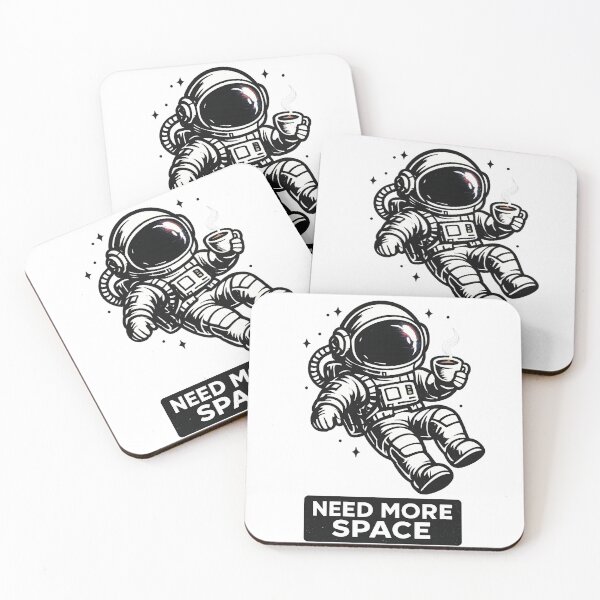 Item preview, Funny Astronaut Coffee Space Design designed and sold by McZerrill.