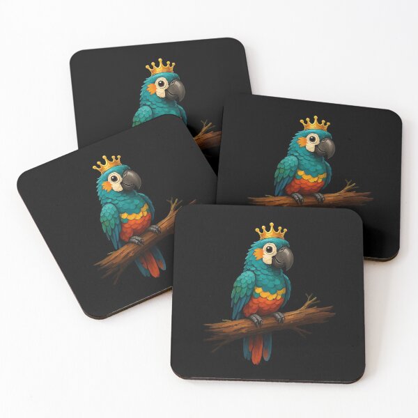 Item preview, Cute Parrot King Design designed and sold by sks-ai-artist.