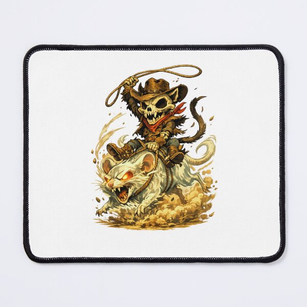 Item preview, Cat Skull Wild Cowboy designed and sold by LuveraxArt.