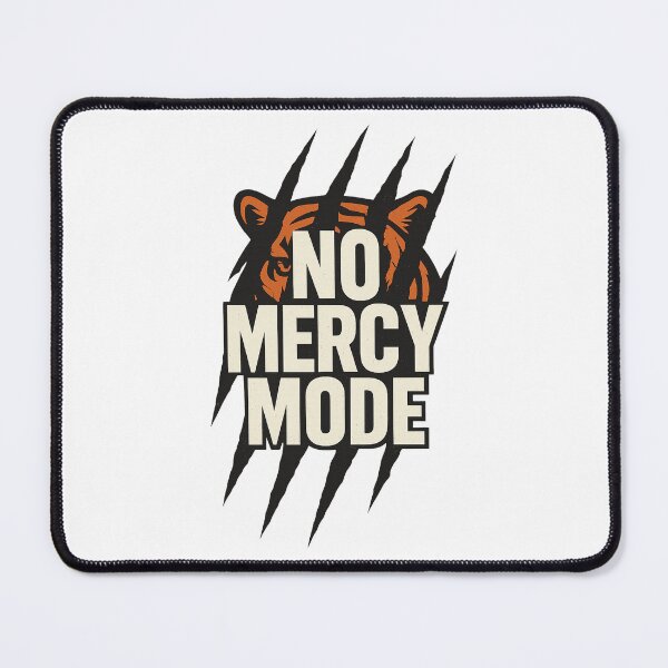 Item preview, No Mercy Mode Tiger Strength Motivation T-Shirt Design designed and sold by SaDesign99.